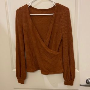 Burnt orange sweater